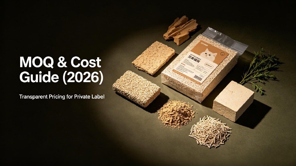 Private Label Tofu Cat Litter MOQ & Cost Guide (2026 Update)
